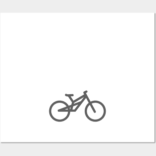 Grey bike decal Posters and Art